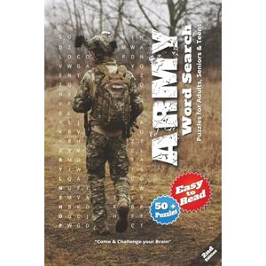 shop, RYLN Army Word Search Puzzle Book (2nd Edition): Over 50 Engaging Word Searches Covering Soldier, Captain, General & More Portable 6x9 Inches 110 Pages ... Ideal Gift for Holidays, Travel & Relaxation! shop, RYLN Army Word Search Puzzle Book (2nd Edition): Over 50 Engaging Word Searches Covering Soldier, Captain, General & More Portable 6x9 Inches 110 Pages ... Ideal Gift for Holidays, Travel & Relaxation!