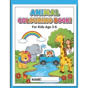 Rijal, Mr Parth Ramesh Animal colouring book for kids: Ages 3 to 6 Rijal, Mr Parth Ramesh Animal colouring book for kids: Ages 3 to 6
