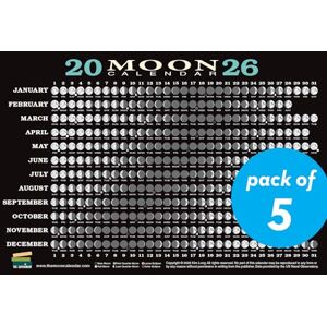 Long, Kim 2026 Moon Calendar Card (5 pack): Lunar Phases, Eclipses, and More! Long, Kim 2026 Moon Calendar Card (5 pack): Lunar Phases, Eclipses, and More!