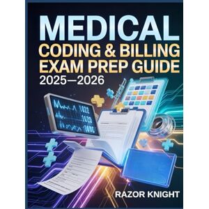 Knight, Razor Medical Coding & Billing Exam Prep Guide 2025–2026: Comprehensive CPT, ICD-10, and HCPCS Review with Insurance Claims, Compliance, and CPC Practice Questions Knight, Razor Medical Coding & Billing Exam Prep Guide 2025–2026: Comprehensive CPT, ICD-10, and HCPCS Review with Insurance Claims, Compliance, and CPC Practice Questions