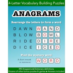 Morgan, Christopher D Anagrams 4-letter vocabulary building word puzzles and other games: Education resources by Bounce Learning Kids Morgan, Christopher D Anagrams 4-letter vocabulary building word puzzles and other games: Education resources by Bounce Learning Kids