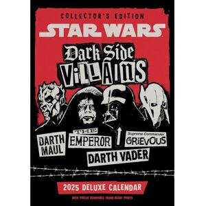 Danilo Promotions LTD 2025 Calendar Star Wars Classic Month to View A3 Deluxe Calendar Official Product Danilo Promotions LTD 2025 Calendar Star Wars Classic Month to View A3 Deluxe Calendar Official Product