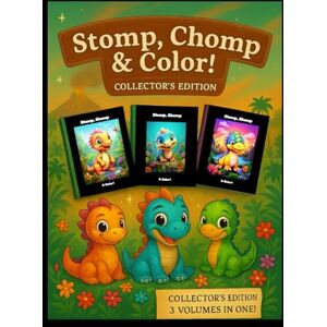 Lexicon Stomp, Chomp & Color: Deluxe Single-Sided Dinosaur Coloring Book Collection: Includes All 3 Volumes 150 Unique Dinosaur Pages of Roaring, Stomping, ... for Kids Ages 4–8 (Jurassic Jungle Jamboree) Lexicon Stomp, Chomp & Color: Deluxe Single-Sided Dinosaur Coloring Book Collection: Includes All 3 Volumes 150 Unique Dinosaur Pages of Roaring, Stomping, ... for Kids Ages 4–8 (Jurassic Jungle Jamboree)