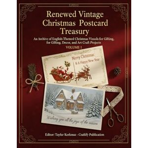 Publication, Craftify Renewed Vintage Christmas Postcard Treasury: An Archive of English-Themed Christmas Visuals for Gifting, Decor, and Art Craft Projects. (THE GRAND ... ... of Artistically Restored Images, Perfect) Publication, Craftify Renewed Vintage Christmas Postcard Treasury: An Archive of English-Themed Christmas Visuals for Gifting, Decor, and Art Craft Projects. (THE GRAND ... ... of Artistically Restored Images, Perfect)