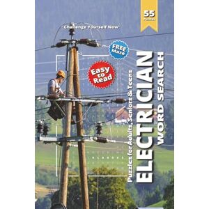 Books, RL Electrician Word Search Puzzle Book: Professional Electrician Word Searches Featuring Panels, Breakers, Wattage & More 6×9 Inches, 110 Pages 50+ Puzzles for Electrical Enthusiasts Books, RL Electrician Word Search Puzzle Book: Professional Electrician Word Searches Featuring Panels, Breakers, Wattage & More 6×9 Inches, 110 Pages 50+ Puzzles for Electrical Enthusiasts