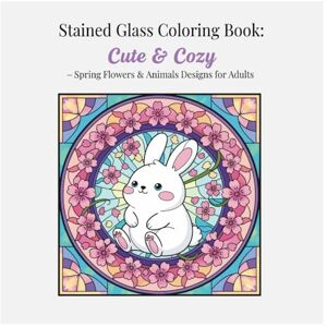 Mochi-Motti Stained Glass Coloring Book: Cute & Cozy: Spring Flowers & Animals Designs for Adults Mochi-Motti Stained Glass Coloring Book: Cute & Cozy: Spring Flowers & Animals Designs for Adults