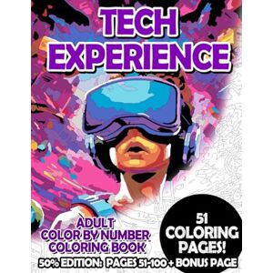 Korbee, Timo Tech Experience 50% Edition: Pages 51-100: Adult Color by Number Coloring Book for Relaxing and Mindfulness (Premium 50% Adult Color by Number Coloring Books) Korbee, Timo Tech Experience 50% Edition: Pages 51-100: Adult Color by Number Coloring Book for Relaxing and Mindfulness (Premium 50% Adult Color by Number Coloring Books)