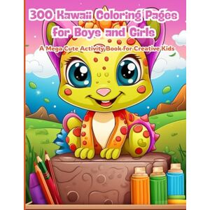 J. Sykes, Gary 300 Kawaii Coloring Pages for Boys and Girls: A Mega Cute Activity Book for Creative Kids: Big Book of Kawaii Cuteness! Perfect for Kids Ages 3–8 Who Love Coloring Smiling Things J. Sykes, Gary 300 Kawaii Coloring Pages for Boys and Girls: A Mega Cute Activity Book for Creative Kids: Big Book of Kawaii Cuteness! Perfect for Kids Ages 3–8 Who Love Coloring Smiling Things