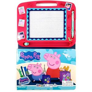 Phidal Publishing Inc. Peppa Pig Peppa's Adventures Read & Doodle Learning resources for kids, a magnetic drawing pad, an easy-to-use pen, 22-page board book for reading and drawing Phidal Publishing Inc. Peppa Pig Peppa's Adventures Read & Doodle Learning resources for kids, a magnetic drawing pad, an easy-to-use pen, 22-page board book for reading and drawing