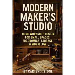 Stone, Carter J. Modern Maker's Studio: Home Workshop Design For Small Spaces, Ergonomics, Storage & Workflow Stone, Carter J. Modern Maker's Studio: Home Workshop Design For Small Spaces, Ergonomics, Storage & Workflow