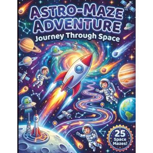 Lilly Ortiz Astro Maze Adventure Journey Through Space: 25 Cosmic Mazes for Kids Ages 5 10, Fun Space Puzzles with Rockets, Astronauts, Planets, Comets, Skill Boosting STEM Mazes for Young Explorers Lilly Ortiz Astro Maze Adventure Journey Through Space: 25 Cosmic Mazes for Kids Ages 5 10, Fun Space Puzzles with Rockets, Astronauts, Planets, Comets, Skill Boosting STEM Mazes for Young Explorers