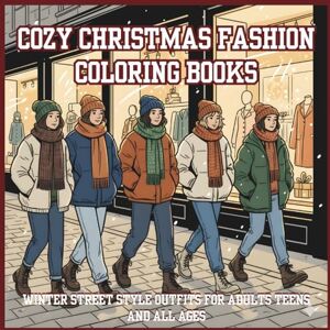 Bouflata, Houssam Cozy Christmas Fashion Coloring Book Winter Street Style Outfits for Adults, Teens, and All Ages: stylish winter outfits, cozy street looks, and holiday fashion vibes Bouflata, Houssam Cozy Christmas Fashion Coloring Book Winter Street Style Outfits for Adults, Teens, and All Ages: stylish winter outfits, cozy street looks, and holiday fashion vibes