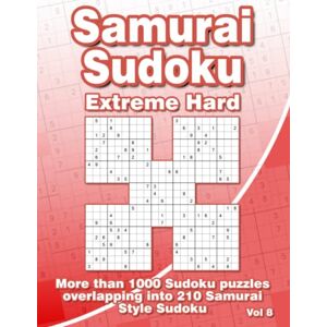 Books & Publishing, Flatline Samurai Sudoku Puzzle Book: Extreme Hard Sudoku with 210 Samurai Style Puzzles for Adults Books & Publishing, Flatline Samurai Sudoku Puzzle Book: Extreme Hard Sudoku with 210 Samurai Style Puzzles for Adults