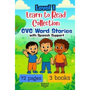 Nieto, Monica Learn to read Level 1 collection: 3 Simple CVC Beginner Reader Stories for Kids Ages 3–6 Early Phonics Practice with Gentle Spanish Support (Learn to Read Level 1 Spanish Support – CVC Series) Nieto, Monica Learn to read Level 1 collection: 3 Simple CVC Beginner Reader Stories for Kids Ages 3–6 Early Phonics Practice with Gentle Spanish Support (Learn to Read Level 1 Spanish Support – CVC Series)