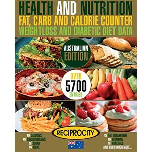 Black, Mr Marco Health & Nutrition Fat, Carb & Calorie Counter, Weightloss & Diabetic Diet Data: Australian government data on Calories, Carbohydrate, Sugar counting, ... & Nutrition Fat, Carb & Calorie Counters) Black, Mr Marco Health & Nutrition Fat, Carb & Calorie Counter, Weightloss & Diabetic Diet Data: Australian government data on Calories, Carbohydrate, Sugar counting, ... & Nutrition Fat, Carb & Calorie Counters)