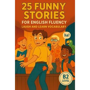 Snow, Elizabeth 25 Funny Stories for English Fluency: Laugh and Learn Vocabulary (B2 Level): Fun and Easy English Practice with Real-Life Humor (Learn English with 25 Short Stories) Snow, Elizabeth 25 Funny Stories for English Fluency: Laugh and Learn Vocabulary (B2 Level): Fun and Easy English Practice with Real-Life Humor (Learn English with 25 Short Stories)