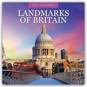 Red Robin Landmarks of Britain 2025 Square Wall Calendar Red Robin Landmarks of Britain 2025 Square Wall Calendar