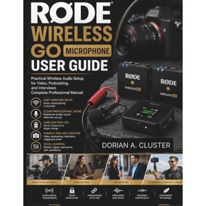 Cluster, Dorian A. RODE WIRELESS GO MICROPHONE USER GUIDE: Practical Wireless Audio Setup for Video, Podcasting, and Interviews Complete Professional Manual Cluster, Dorian A. RODE WIRELESS GO MICROPHONE USER GUIDE: Practical Wireless Audio Setup for Video, Podcasting, and Interviews Complete Professional Manual