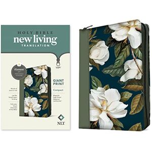 Tyndale NLT Compact Giant Print Zipper Bible, Filament-Enabled Edition, Zipper (Red Letter, Leatherlike, Magnolia Sage Green): New Living Translation, ... Leatherlike, Zipper, Giant Print, Filament Tyndale NLT Compact Giant Print Zipper Bible, Filament-Enabled Edition, Zipper (Red Letter, Leatherlike, Magnolia Sage Green): New Living Translation, ... Leatherlike, Zipper, Giant Print, Filament