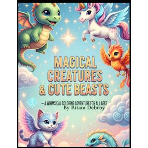 Debroy, Mr. Ritam Magical Creatures & Cute Beasts — A Whimsical Coloring Adventure for kids and All Ages: Cute Baby Beasts and Magical Friends Await Your Imagination Debroy, Mr. Ritam Magical Creatures & Cute Beasts — A Whimsical Coloring Adventure for kids and All Ages: Cute Baby Beasts and Magical Friends Await Your Imagination