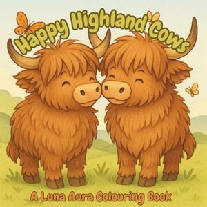 Aura, Luna Happy Highland Cows: A Luna Aura Colouring Book Aura, Luna Happy Highland Cows: A Luna Aura Colouring Book