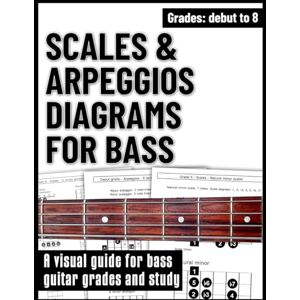 Ardala Music Publishing Scales & Arpeggios Diagrams for Bass: A visual guide for bass guitar grades and study of all Rockschool bass grades debut 1, 2, 3, 4, 5, 6, 7, 8, ... and teachers, learning and reference. Ardala Music Publishing Scales & Arpeggios Diagrams for Bass: A visual guide for bass guitar grades and study of all Rockschool bass grades debut 1, 2, 3, 4, 5, 6, 7, 8, ... and teachers, learning and reference.