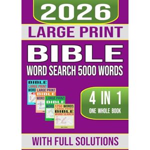 Marshall Large Print Bible Word Search 5000 Words 4 in 1 One Whole Book: For Seniors, Smart Teens and Adults With Answers Marshall Large Print Bible Word Search 5000 Words 4 in 1 One Whole Book: For Seniors, Smart Teens and Adults With Answers