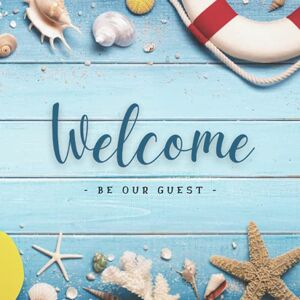 Studio, Summer Beach House Welcome Be Our Guest: Visitor Guest Book for Vacation Home Beach House Rental Guest Sign in Log Book for Airbnb, VRBO, Bed & Breakfast, Guest House, ... Cottage Beach Guestbook (Premium Cream Paper) Studio, Summer Beach House Welcome Be Our Guest: Visitor Guest Book for Vacation Home Beach House Rental Guest Sign in Log Book for Airbnb, VRBO, Bed & Breakfast, Guest House, ... Cottage Beach Guestbook (Premium Cream Paper)