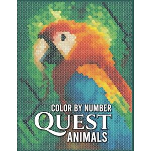 Lunavon Quest Animals Color By Number: Reveal Secret Animal Designs Through Numbered Coloring Challenges and Relaxing Fun Lunavon Quest Animals Color By Number: Reveal Secret Animal Designs Through Numbered Coloring Challenges and Relaxing Fun