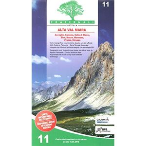 Fraternali Editore Alta Valle Maira: 11 (wandelkaart) Fraternali Editore Alta Valle Maira: 11 (wandelkaart)