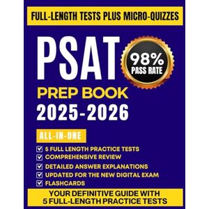 ROWLAND, TESSA PSAT Prep Book 2025-2026: Complete Digital Study Guide with 500 Practice Questions, Practice Tests, and Proven Strategies for a Perfect Score ROWLAND, TESSA PSAT Prep Book 2025-2026: Complete Digital Study Guide with 500 Practice Questions, Practice Tests, and Proven Strategies for a Perfect Score