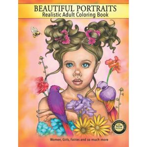 Elsharouni, Cindy Beautiful Portraits Realistic Adult Coloring Book, Women, Girls, Fairies, and So Much More Elsharouni, Cindy Beautiful Portraits Realistic Adult Coloring Book, Women, Girls, Fairies, and So Much More