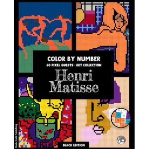 Publishing, Dudu Café Henri Matisse • Color by Number • 60 Pixel Quests, Art Collection (Black Edition): Coloring book for adults: Color Matisse Iconic Artworks one pixel ... relaxation and mindfulness #duduquests Publishing, Dudu Café Henri Matisse • Color by Number • 60 Pixel Quests, Art Collection (Black Edition): Coloring book for adults: Color Matisse Iconic Artworks one pixel ... relaxation and mindfulness #duduquests