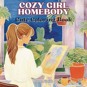 Smith, Byron Cozy Girl Homebody Coloring Book: A Cute & Girly Coloring Book for Adults and Teens With Simple & Relaxing Designs for Stress Relief and Mindfulness Smith, Byron Cozy Girl Homebody Coloring Book: A Cute & Girly Coloring Book for Adults and Teens With Simple & Relaxing Designs for Stress Relief and Mindfulness