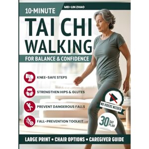 Zhao, Mei-Lin 10-Minute Tai Chi Walking for Balance and Confidence: Countless knee-safe steps for seniors & caregivers to ease joint pain, strengthen hips & glutes, and prevent dangerous falls Zhao, Mei-Lin 10-Minute Tai Chi Walking for Balance and Confidence: Countless knee-safe steps for seniors & caregivers to ease joint pain, strengthen hips & glutes, and prevent dangerous falls