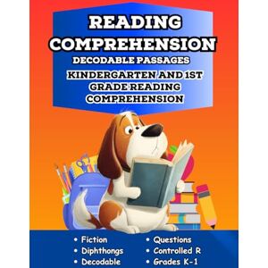 Brains Books, Budding Reading Comprehension Decodable Passages: Kindergarten and First Grade Reading Comprehension for Diphthongs and Controlled R (Kindergarten and First Grade Reading Comprehension Workbooks) Brains Books, Budding Reading Comprehension Decodable Passages: Kindergarten and First Grade Reading Comprehension for Diphthongs and Controlled R (Kindergarten and First Grade Reading Comprehension Workbooks)