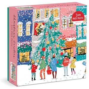 Galison Mudpuppy 735356858 Christmas Carolers Square Boxed 1000 Piece Puzzle, White Galison Mudpuppy 735356858 Christmas Carolers Square Boxed 1000 Piece Puzzle, White