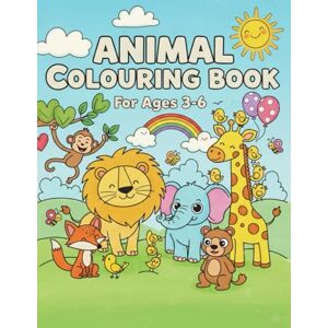 Singh, Mr. Pushpendra Animals Coloring Book for Toddlers and Preschoolers: Easy & Cute Big Animal Coloring Pages for Kids Ages 3-6 with Bold Lines, Fun Educational Themes, and Tracing Elements Singh, Mr. Pushpendra Animals Coloring Book for Toddlers and Preschoolers: Easy & Cute Big Animal Coloring Pages for Kids Ages 3-6 with Bold Lines, Fun Educational Themes, and Tracing Elements
