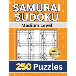 Publications, HT Rai Samurai Sudoku Puzzle Book: Medium Level 1250 Overlapping Sudoku Puzzles into 250 Samurai Puzzles With Instructions and Solutions For Adults, ... Per Page (Samurai Sudoku Puzzles For Adults) Publications, HT Rai Samurai Sudoku Puzzle Book: Medium Level 1250 Overlapping Sudoku Puzzles into 250 Samurai Puzzles With Instructions and Solutions For Adults, ... Per Page (Samurai Sudoku Puzzles For Adults)