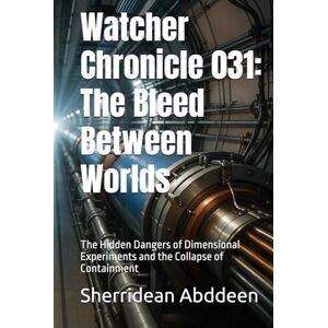Abddeen, Sherridean Ann-Marie Watcher Chronicle 031: The Bleed Between Worlds: The Hidden Dangers of Dimensional Experiments and the Collapse of Containment Abddeen, Sherridean Ann-Marie Watcher Chronicle 031: The Bleed Between Worlds: The Hidden Dangers of Dimensional Experiments and the Collapse of Containment