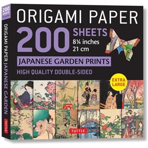 Tuttle Publishing Origami Paper 200 Sheets Japanese Garden Prints 8 1/4" 21cm: Extra Large Tuttle Origami Paper: High-Quality Double Sided Origami Sheets Printed ... ... Prints (Instructions for 6 Projects Included) Tuttle Publishing Origami Paper 200 Sheets Japanese Garden Prints 8 1/4" 21cm: Extra Large Tuttle Origami Paper: High-Quality Double Sided Origami Sheets Printed ... ... Prints (Instructions for 6 Projects Included)