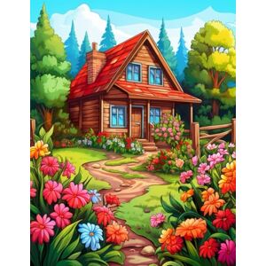 Santos, Nano Floral Farmhouses: Endless Pages of Peaceful Countryside Homes and Blooming Beauty.: Find calm as you color cozy farmhouses covered in vibrant country blooms. Santos, Nano Floral Farmhouses: Endless Pages of Peaceful Countryside Homes and Blooming Beauty.: Find calm as you color cozy farmhouses covered in vibrant country blooms.