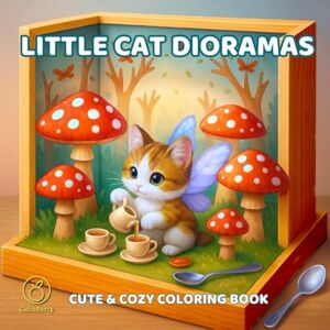 Books, CalmBerry Little Cat Dioramas: Cute cozy kitty scenes, mini worlds full of adventures coloring book for mindful teens and grown-ups Books, CalmBerry Little Cat Dioramas: Cute cozy kitty scenes, mini worlds full of adventures coloring book for mindful teens and grown-ups