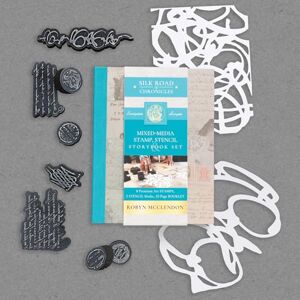 Robyn McClendon Mixed-Media Stamp, Stencil, and Storybook Set European Scripts: 8 Premium Art Stamps, 2 Stencil Masks, and 32-Page Instruction Booklet: 8 Premium Art ... for Gel Plate Printing (Silk Road Chronicles) Robyn McClendon Mixed-Media Stamp, Stencil, and Storybook Set European Scripts: 8 Premium Art Stamps, 2 Stencil Masks, and 32-Page Instruction Booklet: 8 Premium Art ... for Gel Plate Printing (Silk Road Chronicles)