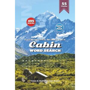 shop, RYLN Cabin Word Search Puzzle Book: Relaxing Cabin Word Searches Featuring Pine Trees, Cabins, Rivers & More 6x9 Inches, 110 Pages Over 50 Puzzles for Fun Time shop, RYLN Cabin Word Search Puzzle Book: Relaxing Cabin Word Searches Featuring Pine Trees, Cabins, Rivers & More 6x9 Inches, 110 Pages Over 50 Puzzles for Fun Time