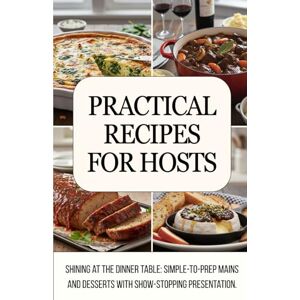 Büyükçavuş, Ceren Practical Recipes for Hosts: Shining at the Dinner Table: Simple-to-Prep Mains and Desserts with Show-Stopping Presentation Büyükçavuş, Ceren Practical Recipes for Hosts: Shining at the Dinner Table: Simple-to-Prep Mains and Desserts with Show-Stopping Presentation