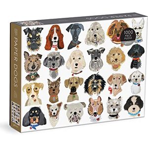 Galison 9780735371941 Paper Dogs Jigsaw Puzzle, Multicoloured, 1000 Pieces Galison 9780735371941 Paper Dogs Jigsaw Puzzle, Multicoloured, 1000 Pieces