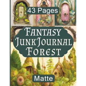 RePrint, Operation Fantasy Forest Junk Journal: Matte Finish Includes 43 Pages With Fairy Doors and Homes, Ephemera For Scrapbooking and Collage RePrint, Operation Fantasy Forest Junk Journal: Matte Finish Includes 43 Pages With Fairy Doors and Homes, Ephemera For Scrapbooking and Collage