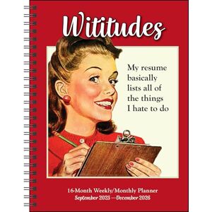 Wititudes 16-Month 2025-2026 Weekly/Monthly Planner Calendar Wititudes 16-Month 2025-2026 Weekly/Monthly Planner Calendar