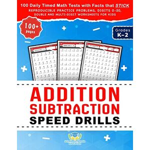 Panda Addition Subtraction Speed Drills: 100 Daily Timed Math Tests with Facts that Stick, Reproducible Practice Problems, Digits 0-20, Double and ... Kids in Grades K-2 (Practicing Math Facts) Panda Addition Subtraction Speed Drills: 100 Daily Timed Math Tests with Facts that Stick, Reproducible Practice Problems, Digits 0-20, Double and ... Kids in Grades K-2 (Practicing Math Facts)